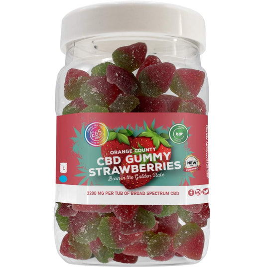CBD Gummy Strawberries (Large Tub)