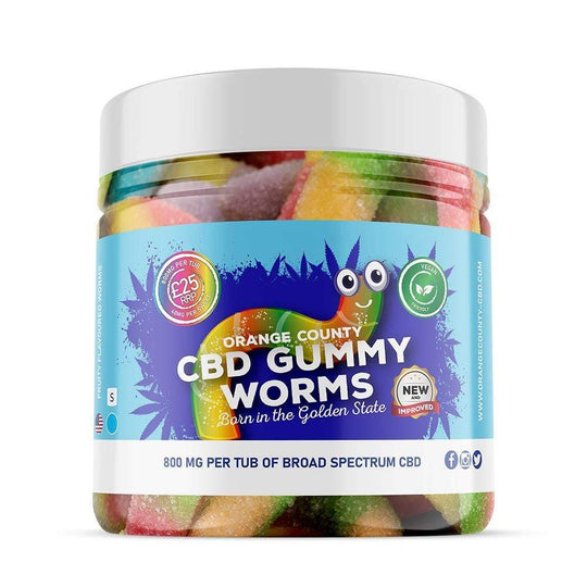 CBD Gummy Worms (Small Tub)